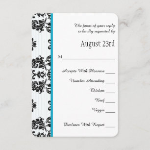 Carte de mariage parisienne de Tour Eiffel RSVP de