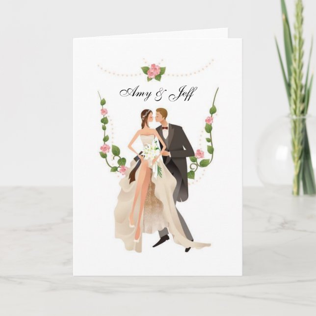 Carte de mariage personnalisée (Devant)