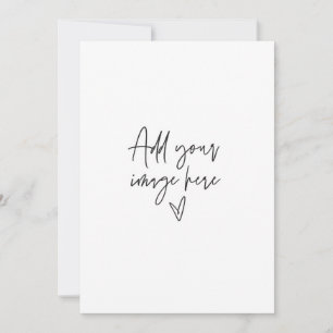Carte de mariage personnalisée 5 x 7 avec photo de