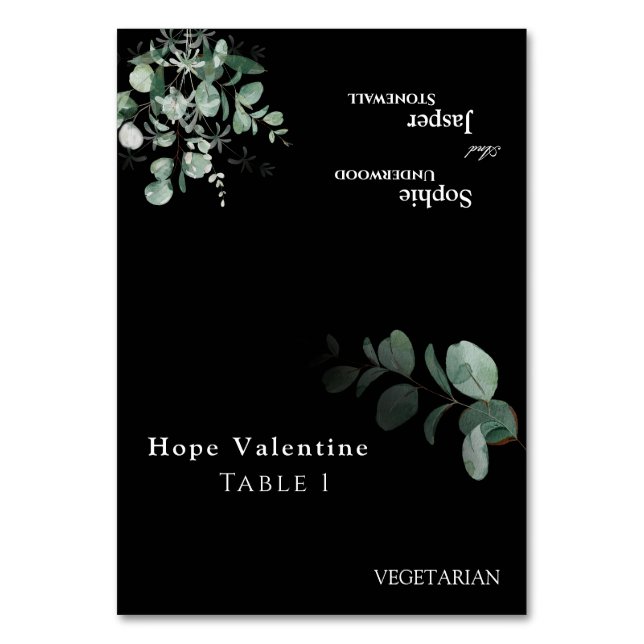 Carte de Mariage pliable de style vert moderne (Par défaut)