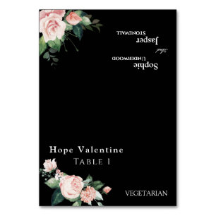 Carte de Mariage pliable Flush Black