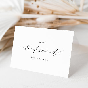 Carte de mariage pour ma demoiselle d'honneur Elle