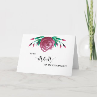 Carte de mariage pour ma mère