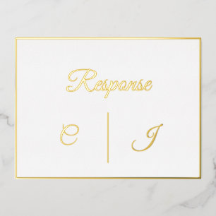 Carte de Mariage RSVP réponse