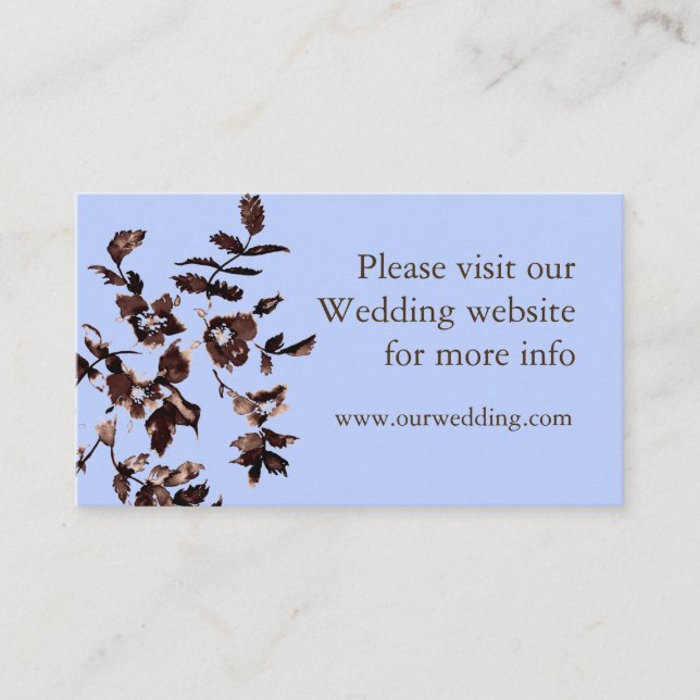 Carte de mariage rustique rose vintage (Devant)