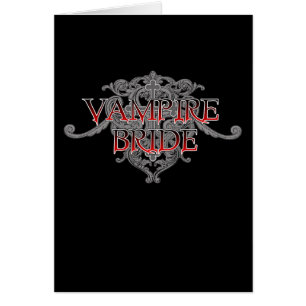 Carte de mariée Vampire