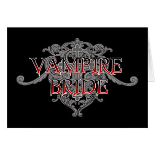 Carte de mariée Vampire