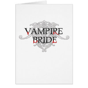 Carte de mariée Vampire