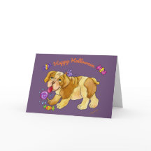 Carte de marionnette Sweet Halloween