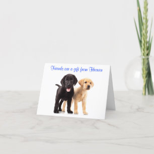 Carte de marionnettes de l'amitiés Labrador Retrie
