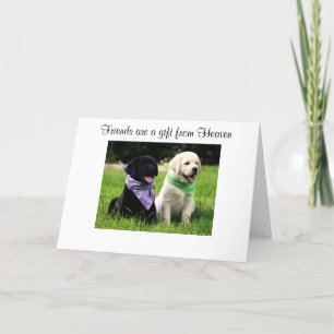 Carte de marionnettes de l'amitiés Labrador Retrie