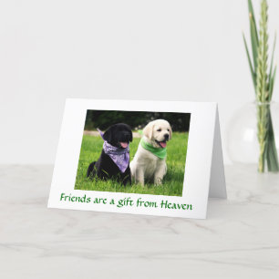 Carte de marionnettes de l'amitiés Labrador Retrie