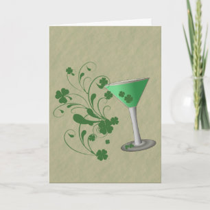 Carte de Martini du jour de St Patrick