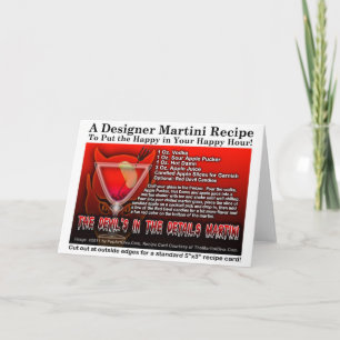 Carte de Martini Halloween Devil's in the Details