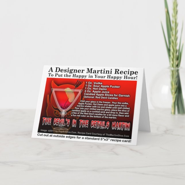 Carte de Martini Halloween Devil's in the Details (Devant)