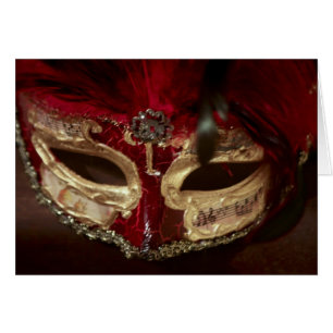 Carte de masque de mascarade
