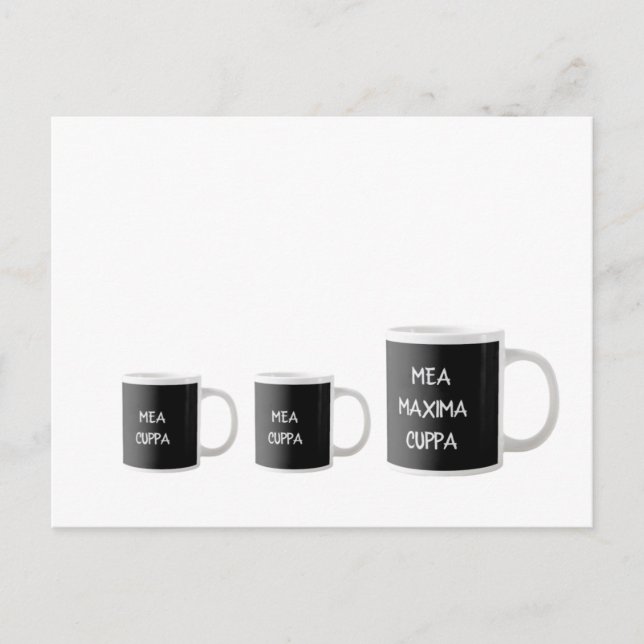 Carte de Mea Cuppa Drôle Traditionnel Catholique L (Devant)