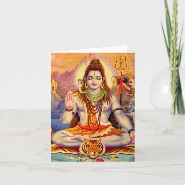 Carte de méditation Lord Shiva (Devant)