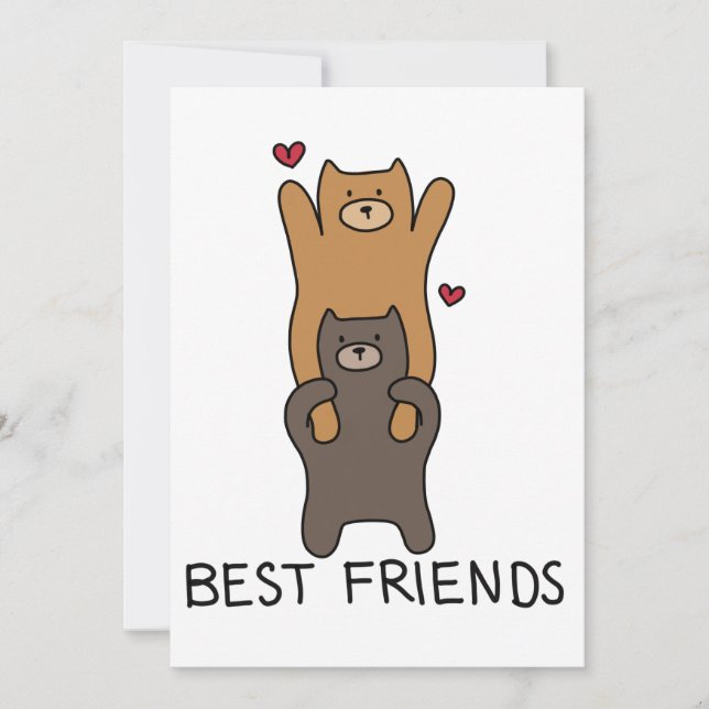 Carte de meilleurs amis (Devant)