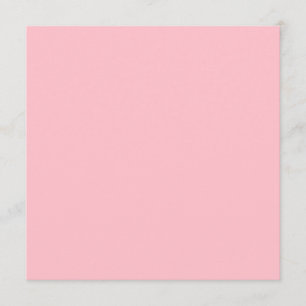 Carte de menu Carré rose
