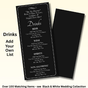 Carte de menu des boissons - Défilement infini noi