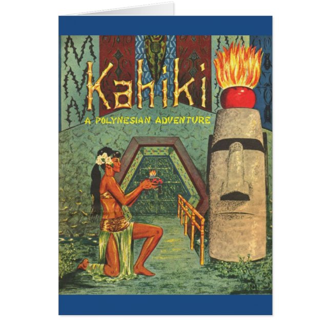 Carte de menu du club Kahiki Tiki (Devant)