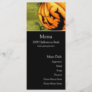 Carte de menu Etapes vers le bas