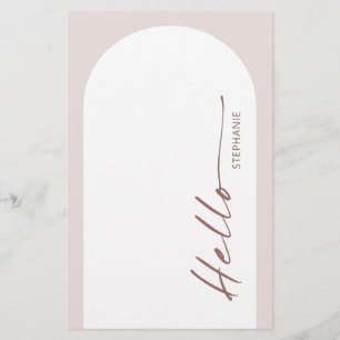 Carte de menu Mariage Arc de Bohême moderne avec n