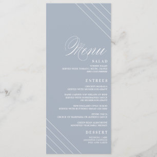 Carte de menu Mariage de diamant géométrique Art d