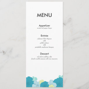 Carte de menu moderne // Tropiques luxuriants // B