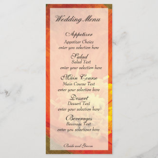 Carte de menu Poppy