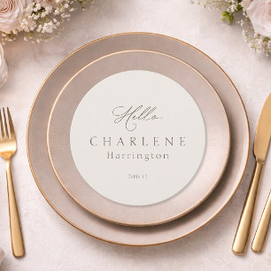Carte de Menu pour Mariages d'Art et de Luxe