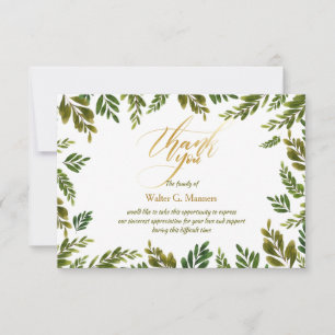 Carte de Merci botanique