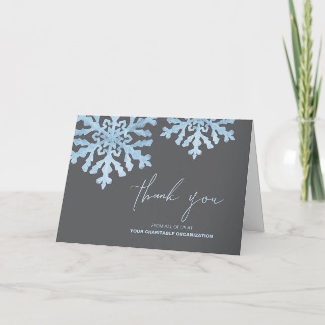 Carte de Merci de bienfaisance professionnelle pli (Devant)