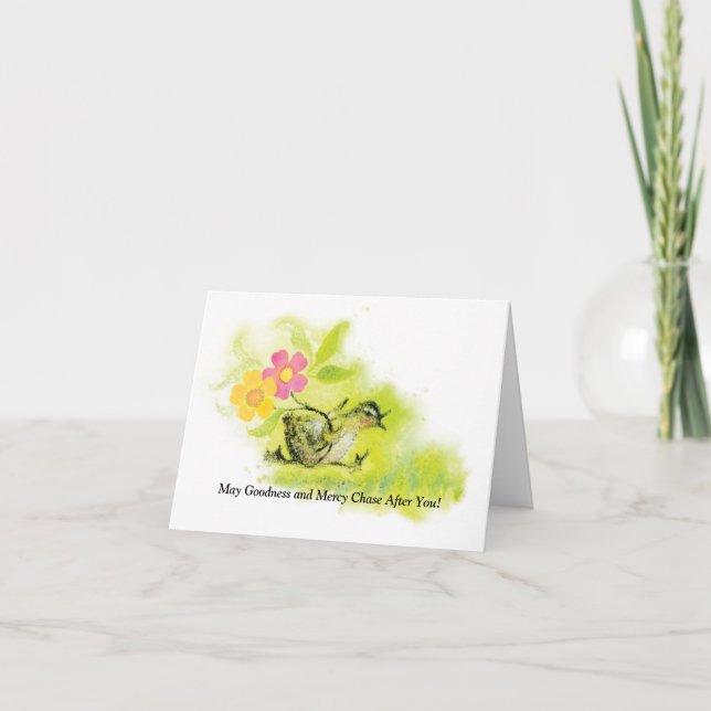 Carte de Merci/de voeux, 4 po x 5,6 po (Devant)
