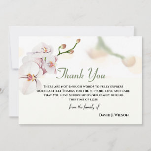 Carte de Merci floral élégant