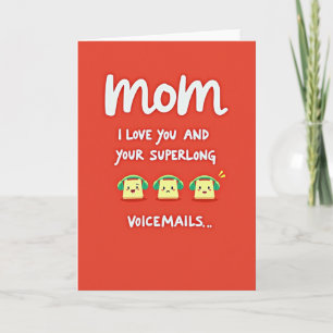 Carte de message audio de Maman Écarlate