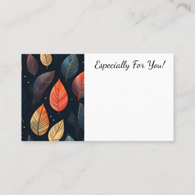 Carte de message Bouquet Bouquet Feuille modifiabl (Devant)