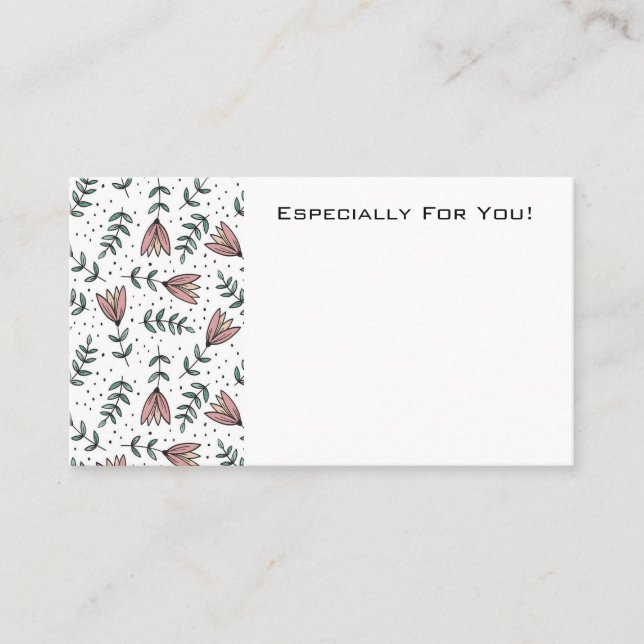Carte de message Bouquet Boutique Flower Shop modi (Devant)