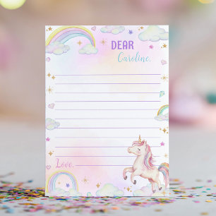 Carte de message de la Capsule de temps Rainbow Un