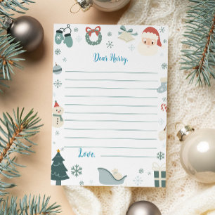 Carte de message de note d'anniversaire Noël