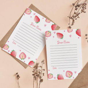 Carte de message de note de la capsule Berry Sweet