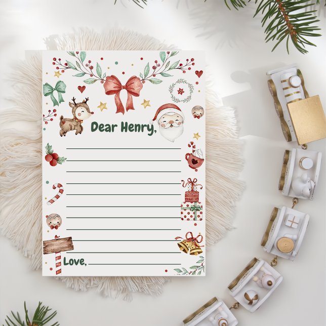 Carte de message de note de la capsule de Noël Pèr (Créateur téléchargé)