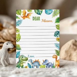 Carte de message Dinosaures Time Capsule Note