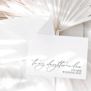Carte de message Mariage "À ma belle-fille"