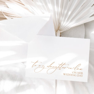 Carte de message Mariage "À ma belle-fille"