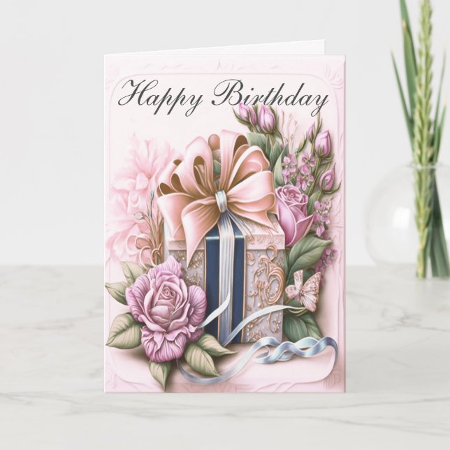 Carte de message personnalisée Anniversaire (Devant)