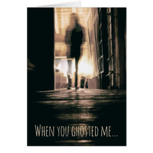 Carte de message personnalisée Ghosting Pushback