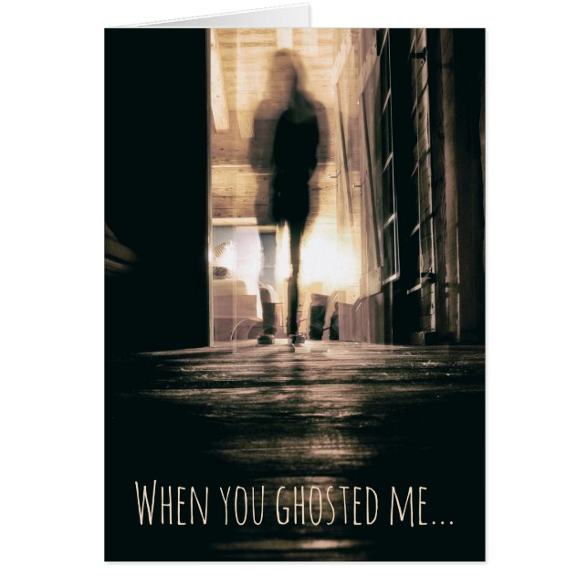 Carte de message personnalisée Ghosting Pushback (Devant)