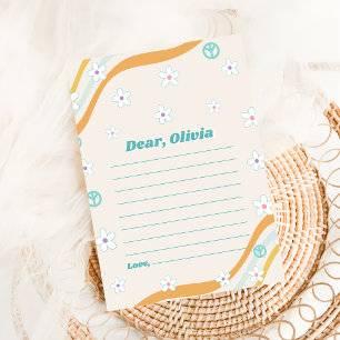 Carte de message super Retro Floral Time Capsule N